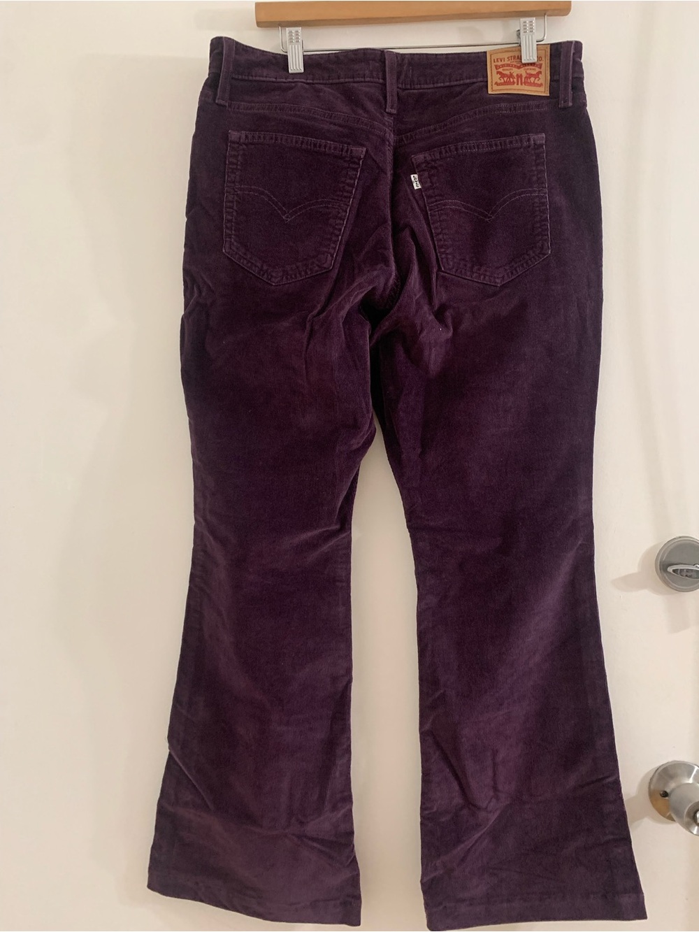 Levi's Plum Corduroy Flare Pants